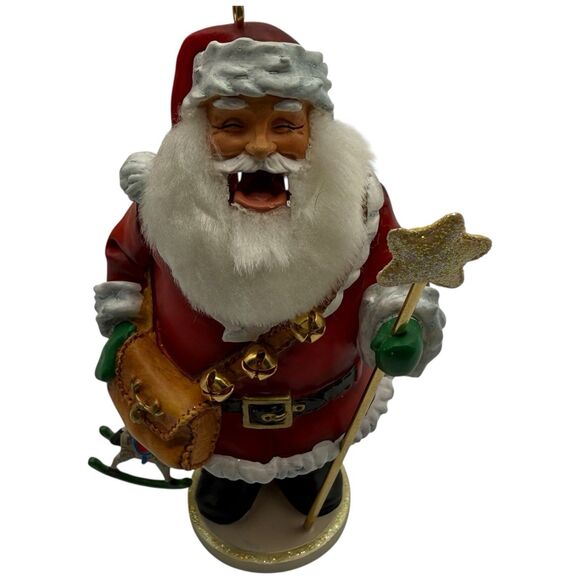 Vtg 2005 Hallmark Keepsake Santa Nutcracker Ornament Club Exclusive Gold Box 4" - Picture 7 of 16